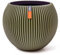 Capi Europe - Vase Boule Groove Colours - 22x18 - Vert - Ouverture Ø16 - Pot pour l'intérieur - BGVGN103