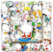 50 Pcs Cartoon Duck Stickers Laptop Car Scrapbook Phone Skateboard Water Bottle Lovely DuckStickers Vinyl Waterproof Aesthetic Personalised Stickers for Teens Boys Girls Adults Children