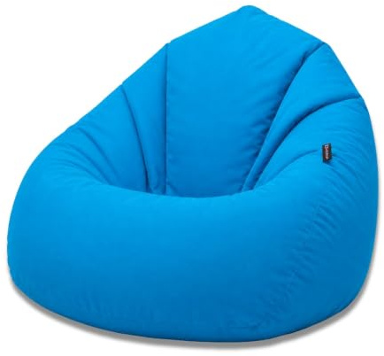 BuBiBag Sitzsack XXL Erwachsene Outdoor wetterfest, Königsblau XXL | Gaming Sessel in Tropfenform, 118x75 cm, gefüllt geliefert, wasserabweisend, für Wohnzimmer und Garten