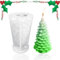 Aohcae 1 Stück Kerzenform Weihnachtsbaum, Silikonform Weihnachten 3D Kerzengießformen Weihnachten DIY Silikonform Tannenbaum für Weihnachtsgeschenke und Weihnachtsschmuck (Zedernholz)