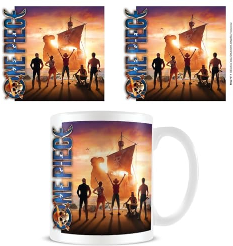 Pyramid International Tasse à café One Piece (motif voile) 325 ml – Tasses à café en céramique pour femmes, hommes et enfants – Produit officiel, noir