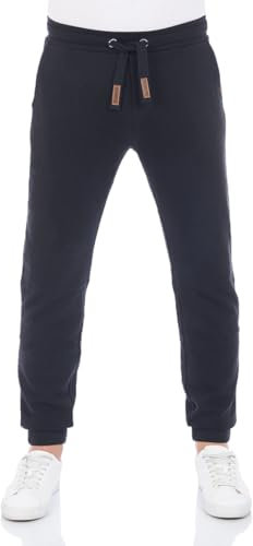 riverso Jogginghose Herren lang RIVKasper Regular Fit Sporthose Trainingshose Freizeithose Schwarz M, Größe:M, Farbe:Black