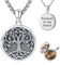 Eusense Pendentif arbre de vie en argent 925 Collier Pendentif Ouvert pour Photos Cadeau pour Femmes Filles