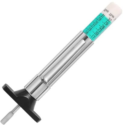 DOETYD Tyre Tread Depth Gauge UK Portable Vehicle Measuring Tool Color Coded Tyre Depth Measurement Tool, 25MM/32nds