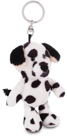 NICI Schlüsselanhänger Dalmatiner 10cm weiß - Plüsch-Begleiter Kuscheltieranhänger mit Schlüsselring für Schlüsselband, Schlüsselbund & Schlüsselhalter