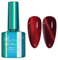 Cat Eye Shiny Diamond Nail Gel - Red Glitter Varnish, Soak Off UV/LED Magnetic Nail Polish For Women Girls