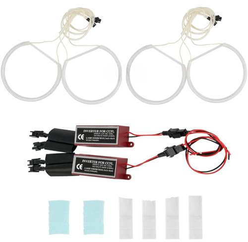 AUTOXBERT Angel Eyes Halo-Ring-Set für BMW E46 E36 E38 E39, 12V 6000K Hohe Helligkeit Weißes Licht