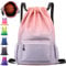 AUNGCSHE Turnbeutel Sportbeutel Mädchen Jungen, Schwimmtasche Kinder, Turnbeutel mit Kordelzug, Wasserdichter Rucksack, Sportrucksack, 33 * 16 * 49 cm Große Kinder Sporttasche (Rosa)