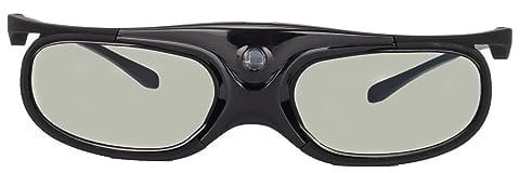 Phefop 2 Stück DLP Link 3D-Brille, 144 Hz, Leicht, 3D-Aktiv-Shutter-Brille für Heim und Kino