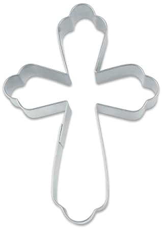 Staedter Cruz Forma Cortador de Galletas, Plata, Acero Inoxidable, Plateado, 9 cm