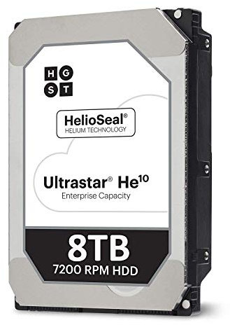 Hitachi Ultrastar HGST HE10 8To HUH721008ALE600 / 0F27455 HDD 3,5 « SATA3 7200. P3 256Mo