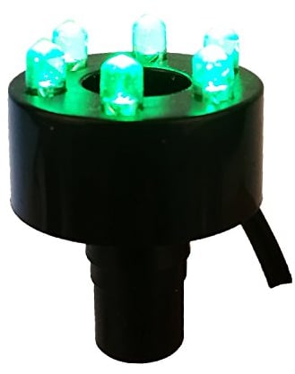 Köhko LED-Ring-Beleuchtung inkl. 2 Meter Anschlusskabel für Quellsteinbrunnen 29002 Grün