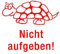 TimeTEX Siebdruck-Stempel Perpetuum, Schildkröte Nicht aufgeben!