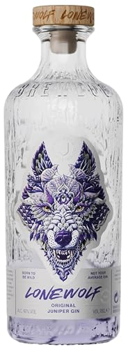 LoneWolf London Dry Gin 70cl 40% ABV - Made by BrewDog Distilling Co in Scotland - Lavender and Citrus Notes with a Fierce Juniper Backbone