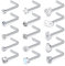 Briana Williams 15stk Nasenstecker Nasenpiercing Stecker Set Chirurgenstahl 20G Nase L Form Spirale Gerade Silber Piercing Schmuck