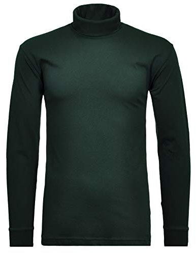 Ragman Herren Unterzieh Rolli, Dunkelgrün-386, XXL