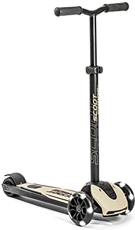 Scoot & Ride Highwaykick 5 LED Scooter Roller Kunststoff/Metall Ash, Maße: ca. 55cm x 15cm x 24cm, 96440