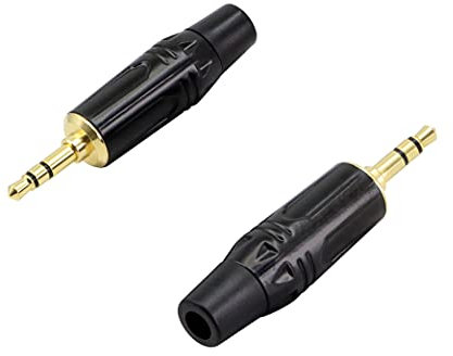 YACSEJAO 3.5mm Stereo Plugs,1/8 Solder Type DIY Audio Cable Connector,Heavy Duty 3.5mm Replacement Repair Plug Jack TRS 3 Pole Stereo Male Plug