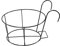 Yeehliny Hängeländer Pflanzgefäße Blumentopfhalter Blumentopfhalterungen Halter Blumentopf hängend Balkon Garten Pflanze Metall Eisen Pflanzkorb Regal Behälter für Terrasse Veranda Zaun (Schwarz)