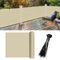 FLORALEAF Balkon-Sichtschutzzaun-Abdeckung, UV-Schutz, für Terrasse, Hinterhof, Outdoor, Pool, Veranda, Geländer mit Kabelbändern, Beige