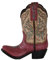 Eagrafts Rustikaler dekorativer Western-Cowboystiefel, Stiftehalter, Vase, Caddy, Bürodekoration (Beige und Pink)