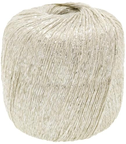 LANA GROSSA Brillino | Beilaufgarn mit farbigem Lurexfaden | Handstrickgarn aus 83% Viskose & 17% metallische Faser | 25g Wolle zum Stricken & Häkeln | 200m Garn FB 32
