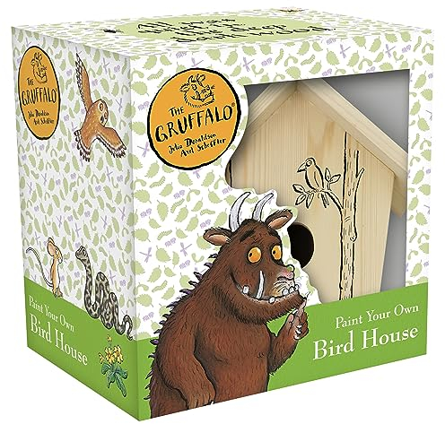 Robert Frederick Paint Your Own Bird House Gruffalo Design - Children's Craft Kit with Paints