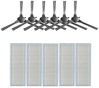 Staubsauger-HEPA-Filter-Seitenbürste, kompatibel mit LIECTROUX M7S PRO Roboter-Staubsauger-Teilen(Color:As shown2)