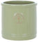 X Large 37cm Green Heritage Cylinder Garden Ceramic Planter Plant Flower Pot - Frost Proof