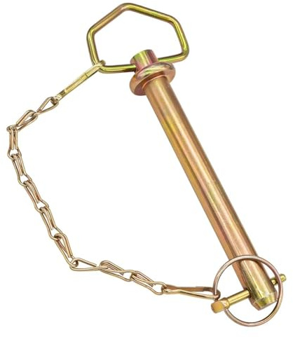 ZeQYyN Locking Bolt with Folding Handle, Folding Cotter Pin with Handle, Chain and Handle, Clutch Bolt with Chain and Cotter Pin, Lower Link Pin Cotter Pin, for Tractors