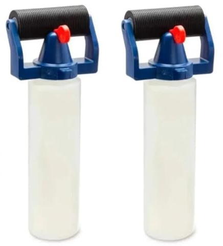 Lnfxkvva 2 Piece Glue Applicator Roller Dispenser PE Plastic Applicator Bottle 8Oz Glue Bottle PP for Wood Processing Painting Supply