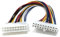 DRUT 30cm ATX 20 pin Power Extension Cable Male to Female, power Connector From the PSU to The Motherboard 1ft