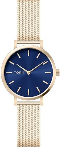 TORII Damenarmbanduhr L28LS.NL in klassischem Marineblau Fashion
