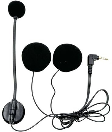 Helm Headset Geräuschunterdrückung Gegensprechanlage Modulare Kommunikation mit schlankem Design Helm Kopfhörer für Rennrad Dirt Bike Schneemobil Powersports Schwarz