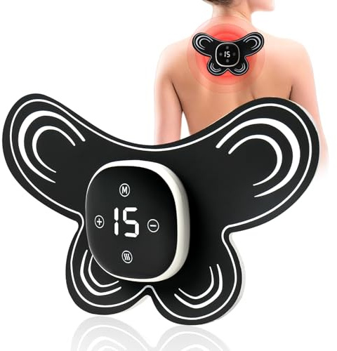 TENS Gerät,Wiederaufladbare Reizstromgerät,Elektrische Massagematte mit Wärmefunktion für Bein Rücken Schulter Arm Muskelstimulator,6 Massage-Modi und 15 Vibrationsstärken mit 3 Temperatur Einstellbar