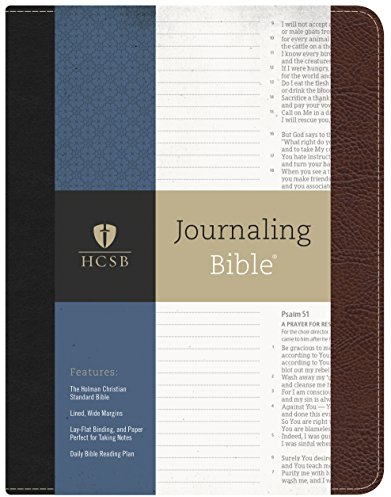 Journaling Bible: Holman Christian Standard Bible, Lined, Wide Margins, Lay-Flat Binding, Note Area, Reading Plan