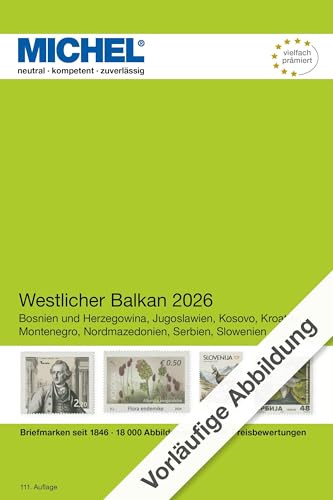 E6 WestlicherBalkan2026: Bosnien und Herzegowina, Jugoslawien, Kosovo, Kroatien, Montenegro, Nordmazedonien, Serbien, Slowenien, Triest - Zone B (MICHEL-Europa: EK)