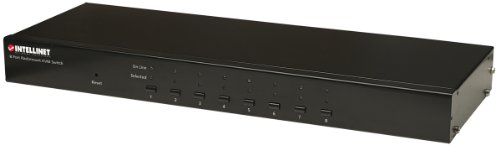 Intellinet 8-Port Rackmount KVM Switch (Combo USB + PS/2, On-Screen Display, inklusive Kabel) 506441