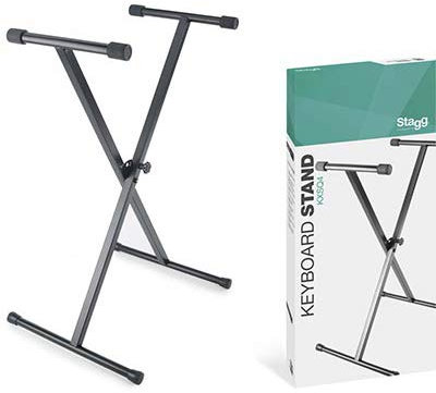 Stagg KXSQ4 Keyboard Stand Single X-Welded schwarz