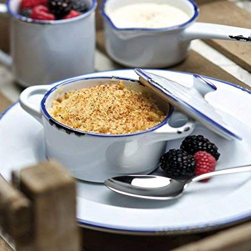 Utopia Avebury Blue Mini Casserole Dish 4inch / 10.5cm - Mini Casserole Pot, Suitable for Serving Sauces