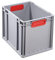 Allit 456715 EuroBox 432 400 x 300 x 320 mm geschlossene Griffe in grau/rot