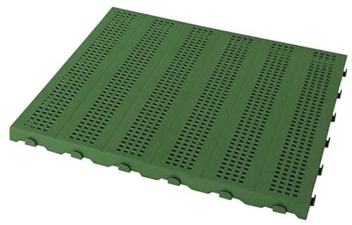 Piastrella in Plastica da Esterno e Giardino 60 x 60 cm FORATA. Confezione da 4 pezzi equivalente a 1,5 m2. colore verde