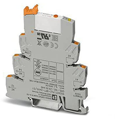 Phoenix Contact PLC-RPT- 24UC/21/MS Interface Relais, 24V ac/dc / 24V ac/dc 24V ac/dc, 1-poliger Wechsler DIN-Schienen