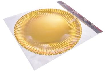 Partenope Srl UNDERPLATE 350G Gold 35 cm 2pcs 5179711, As Per Picture, One Size