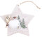 TianWlio Weihnachtsschmuck Stoff Sternförmiger Weihnachtsbaum Holz Anhänger Glockenspiel Weihnachten