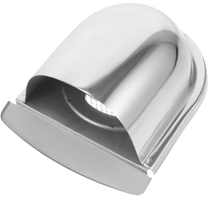 BESTonZON Edelstahl Schornsteinschutzkappe Wetterfeste Dachentlüftungskappe Regendichte Kaminabdeckung Langlebige Ventilationshaube Für Außenbereich Universelles Design 100mm