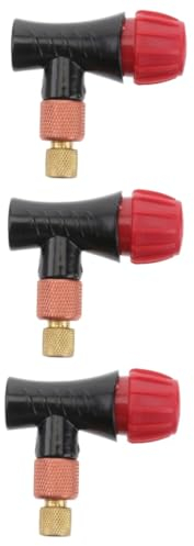 Yardwe 3pcs Cycle Accessories Camping Gas Canisters Portable Bike Pump Inflator Head Bike Inflator Adapter