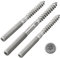 Stockschrauben mit Torx-Antrieb (TX) | mit Sechskant-Mittelteil | Edelstahl A2 / V2A | Doppelgewindeschrauben | Schraubstifte | Holzschraube (M10 x 160 mm, 5 Stück)