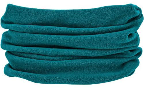alles-meine.de GmbH Multifunktionstuch - Loop - viele Farben wählbar - Microfaser Fleece - Petrol türkis - UNIVERSAL Größe - Schlauchschal/Pulswärmer/Halstuch/Mütze - für B..