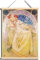 CHJQIERX Alphonse Mucha Poster zum Aufhängen, Prinzessinnen-Hyazinthe, Leinwand-Wanddekoration, französische Jugendstil-Werbung, schöne Bilder, historische Illustrationen, gerahmt, 30 x 45 cm